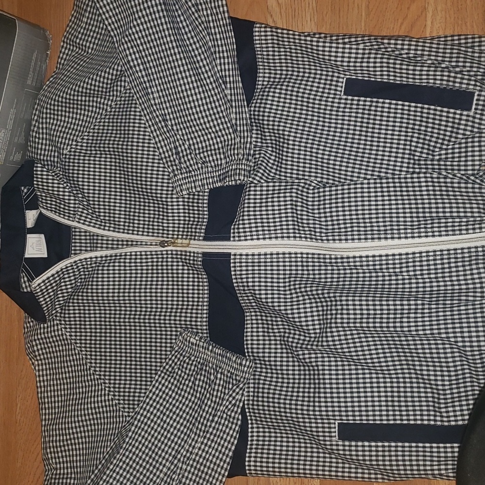 EUC Actra brand jacket sz lg checkered y2k